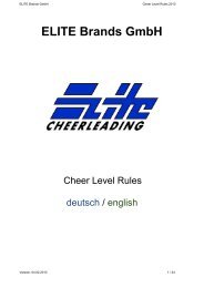 ELITE Brands GmbH - Elite Cheerleading