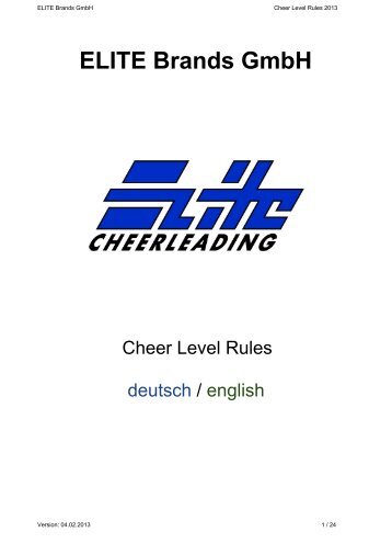 ELITE Brands GmbH - Elite Cheerleading