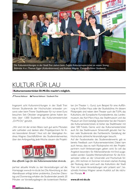 ego Magazin Trier - Ausgabe 1