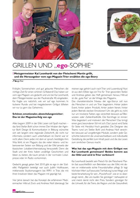 ego Magazin Trier - Ausgabe 1