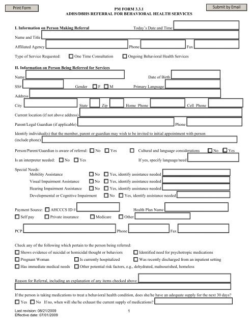 Rbha Referral Form Maricopa County Only Mercy Care Plan