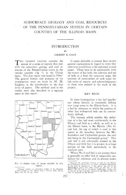 subsurface geology and coal resources of the pennsylvanian system ...