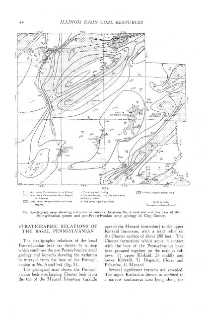 subsurface geology and coal resources of the pennsylvanian system ...