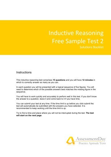 Inductive Reasoning Examples