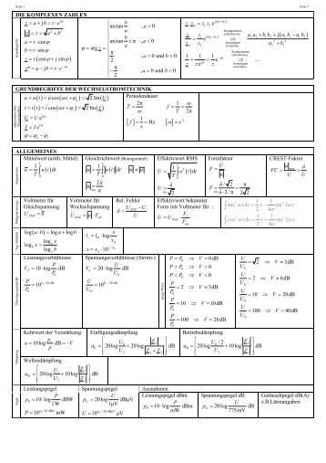 Formelsammlung - der-domi.de