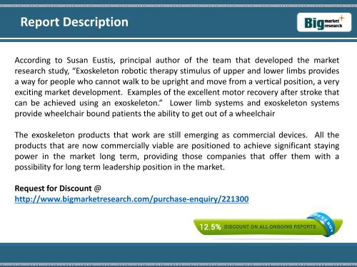 2015-2021 Exoskeletons Robot : Market Worldwide Segmentation, Research, Growth