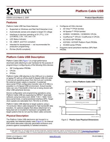 Platform Cable USB 2 JTAG (for Xilinx)