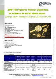 Datasheet AT9402&AT9410ROHS - Temex Ceramics