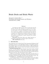 Brain Drain and Brain Waste - CReAM