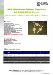 Datasheet AT9401 - Temex Ceramics