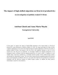 The impact of high-skilled migration on firm-level productivity - CReAM