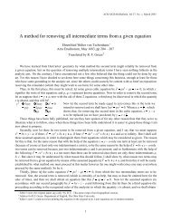A method for removing all intermediate terms from a given ... - SIGSAM
