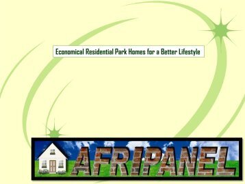 Economical Residential Park Homes for a Better Lifestyle