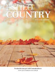 Revista ESTILO COUNTRY. Edición Otoño 2015