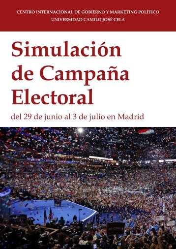 Simulación de Campaña Electoral 2015  CIGMAP UCJC