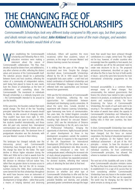 Issue 7 - Commonwealth Scholarship Commission in the United ...