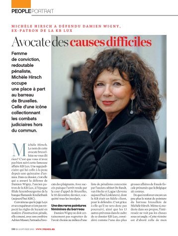 Avocate des causes difficiles - HIRSCH & VANHAELST