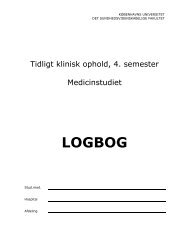 LOGBOG - Medicin - Københavns Universitet