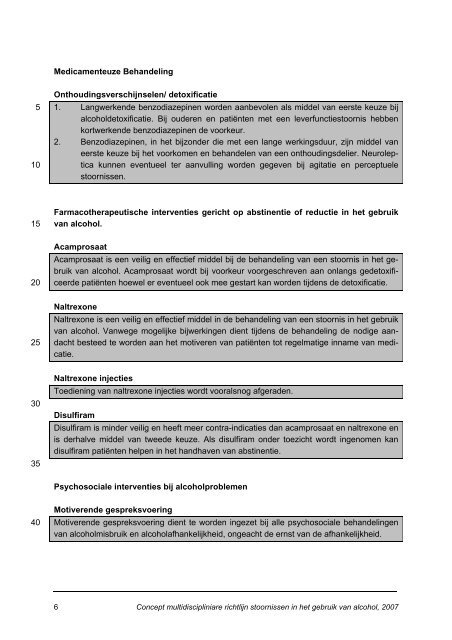 Concept Multidisciplinaire richtlijn Stoornissen in ... - GGZ-richtlijnen