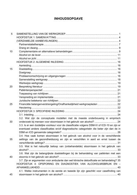 Concept Multidisciplinaire richtlijn Stoornissen in ... - GGZ-richtlijnen