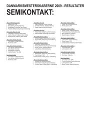 danmarksmesterskaberne 2009 - resultater semikontakt - DKTF