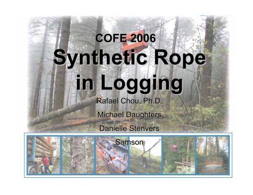 Synthetic Rope in Logging - Samson Rope