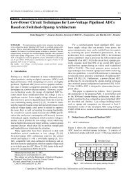 Low-Power Circuit Techniques for Low-Voltage Pipelined ADCs ...