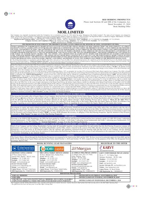 Moil Chart