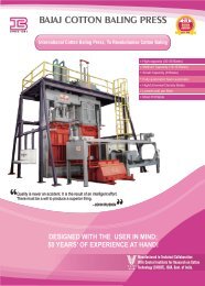 BAJAJ COTTON BALING PRESS