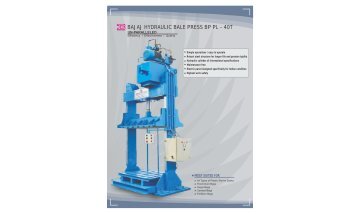 bajaj hydraulic bale press bp pl - 40t
