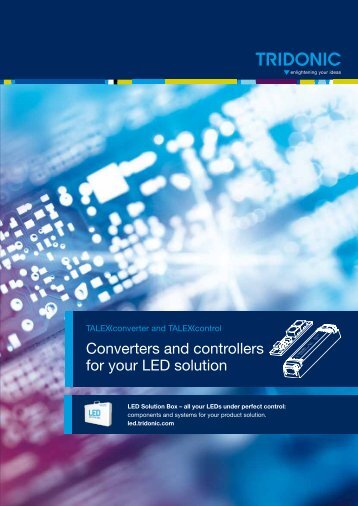 Brochure â TALEXXconverter and TALEXXcontrol - Tridonic