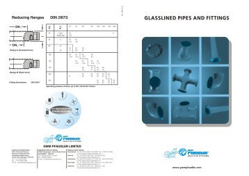 Glasslined Pipes & Fittings - GMM Pfaudler Ltd