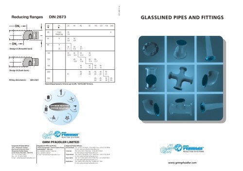 Glasslined Pipes & Fittings - GMM Pfaudler Ltd