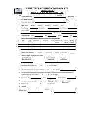 MAURITIUS HOUSING COMPANY LTD - Mauritius Housing MHC