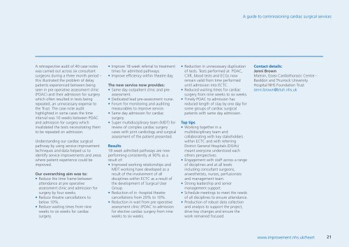 A guide to commissioning cardiac surgical services - NHS ...