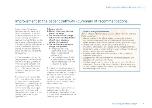 A guide to commissioning cardiac surgical services - NHS ...