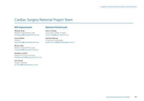 A guide to commissioning cardiac surgical services - NHS ...