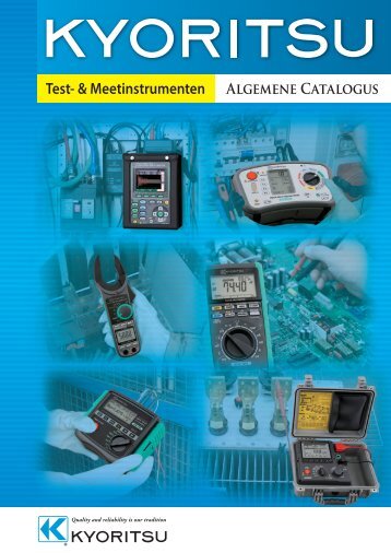 KYORITSU aardings- en isolatiemeters, stroomtangen ... - Ccinv.be