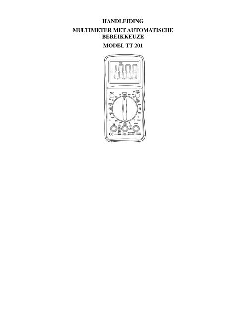 HANDLEIDING MULTIMETER MET AUTOMATISCHE ... - Ccinv.be