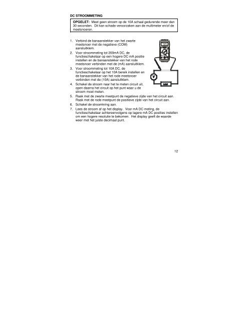 HANDLEIDING MULTIMETER MET AUTOMATISCHE ... - Ccinv.be