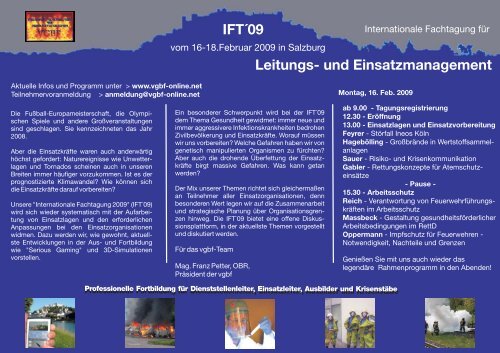 Leitungs- und Einsatzmanagement IFT´09