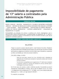 Impossibilidade de pagamento de 13Âº salÃ¡rio a ... - Revista do TCE