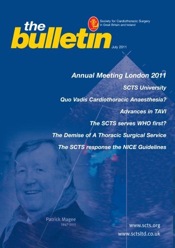 Annual Meeting London 2011 - Society for Cardiothoracic Surgery