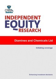 crisil report - Diamines And Chemicals Limited