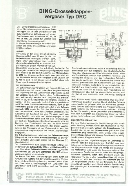 B I N G- Drosselk|appen - BING Power Systems GmbH
