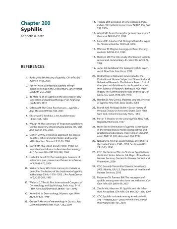 Chapter 200 Syphilis - McGraw-Hill Medical: Fitzpatrick's ...