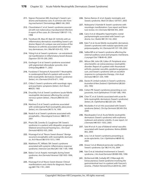 Sweet Syndrome - McGraw-Hill Medical: Fitzpatrick's Dermatology in ...