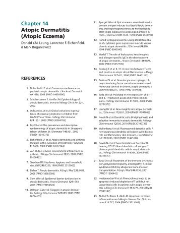 Chapter 14 Atopic Dermatitis (Atopic Eczema)