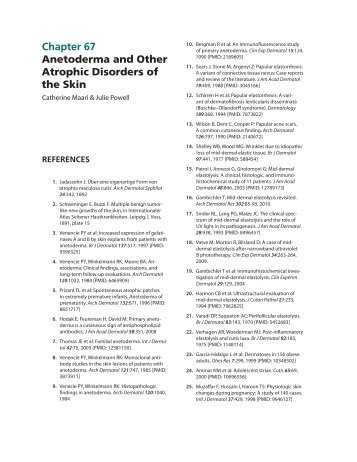 Chapter 67 Anetoderma and Other Atrophic Disorders of the Skin