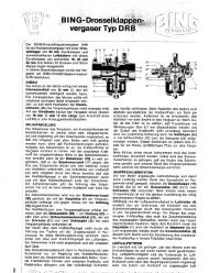 BING Vergaser Typ DRB